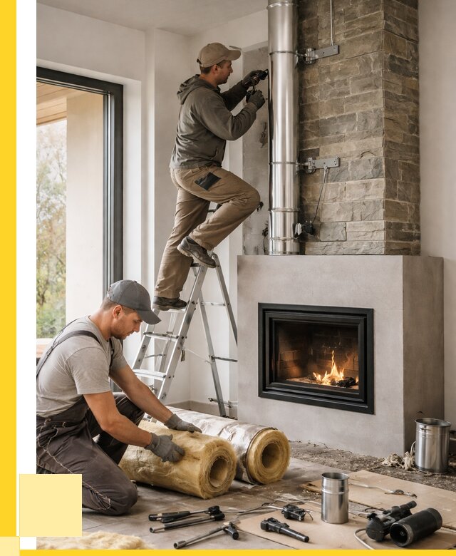 Монтаж дымоходов для каминов в Комсомольске-на-Амуре от 15306 р. ЭриданКмс