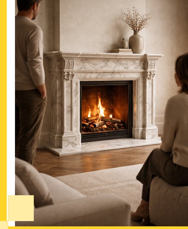 Мраморные камины под ключ в Комсомольске-на-Амуре от 255100 р. | ЭриданКмс