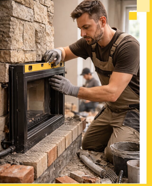 Дровяные камины под ключ в Комсомольске-на-Амуре: монтаж, обустройство