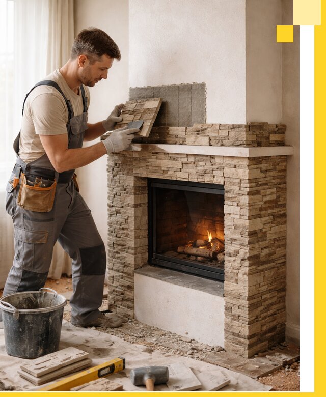 Изготовление и монтаж каминов для дома под ключ в Комсомольске-на-Амуре