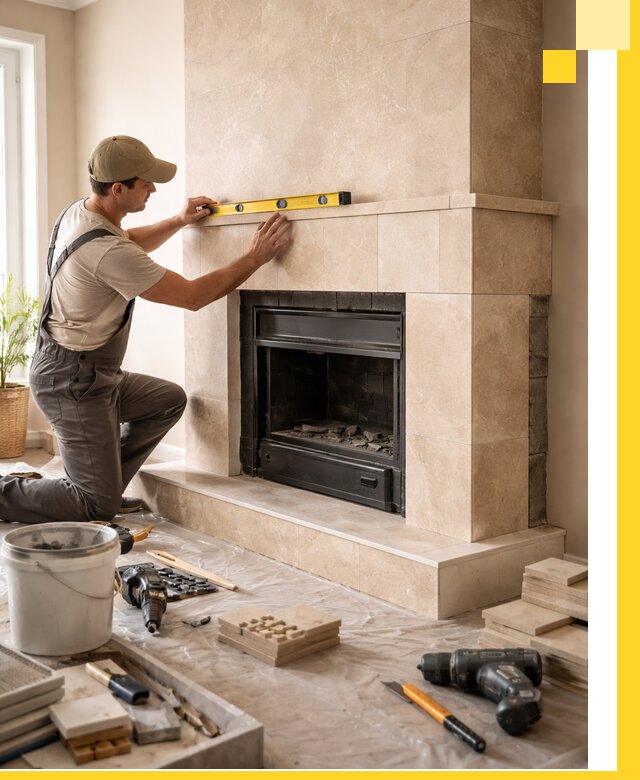 Установка и монтаж каминов в частном доме под ключ в Комсомольске-на-Амуре