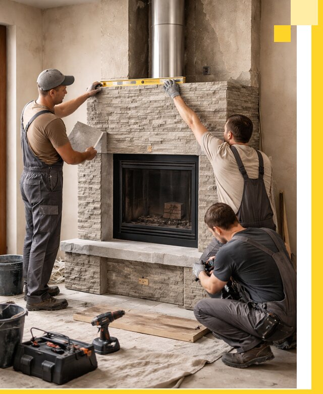 Профессиональный монтаж каминов под ключ в Комсомольске-на-Амуре для дома