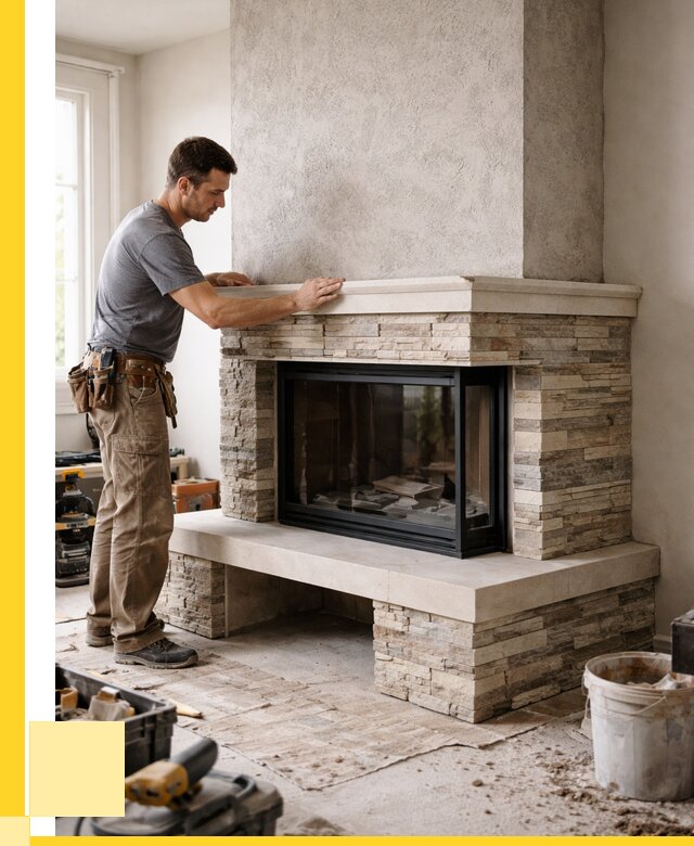 Изготовление каминов под ключ в Комсомольске-на-Амуре от 153060 р. | ЭриданКмс