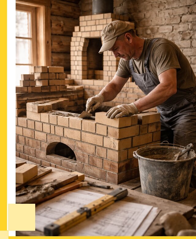 Кладка печей из кирпича в Комсомольске-на-Амуре цены от 30612 р. - ЭриданКмс