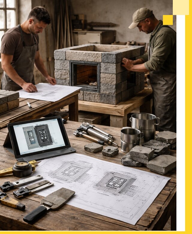 Разработка проектов печей с согласованием и монтажом в Комсомольске-на-Амуре