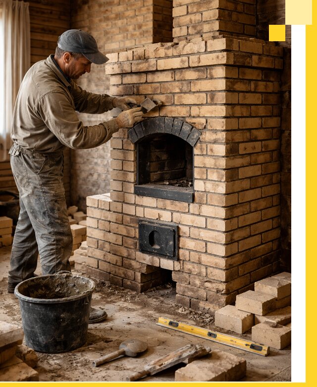 Кирпичные печи под ключ в Комсомольске-на-Амуре: проектирование и кладка