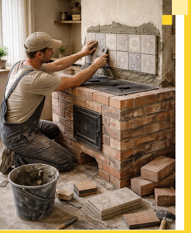 Печи с плитой на заказ монтаж гарантия и сервис в Комсомольске-на-Амуре