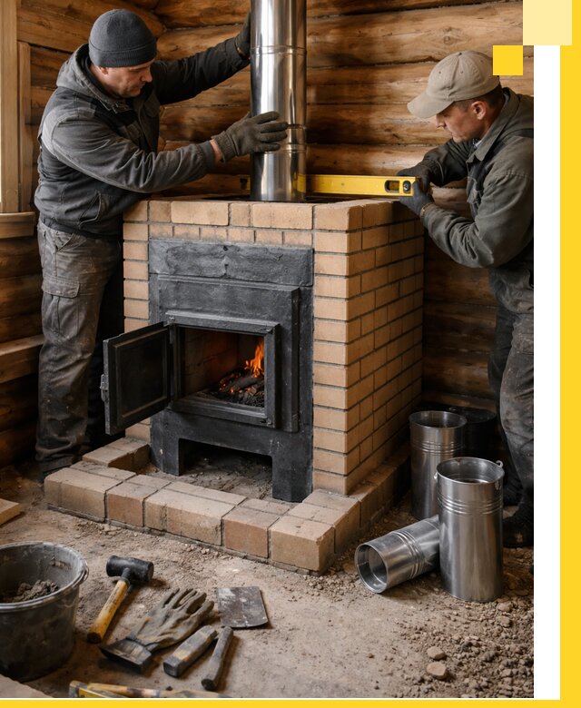 Проектирование, изготовление и установка банных печей в Комсомольске-на-Амуре