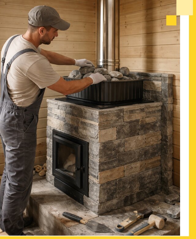 Печи для парной в Комсомольске-на-Амуре, производство, монтаж и обслуживание