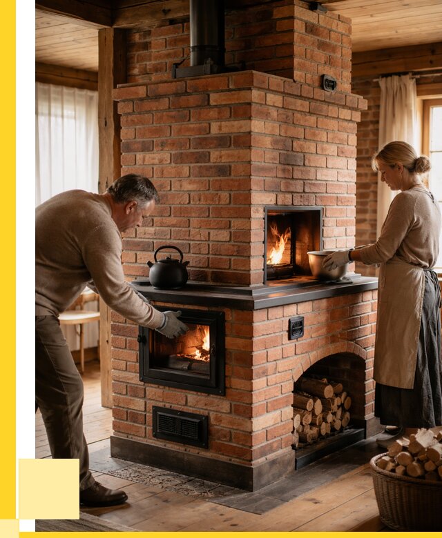 Печи для загородного дома под ключ в Комсомольске-на-Амуре от 81632 р. | ЭриданКмс