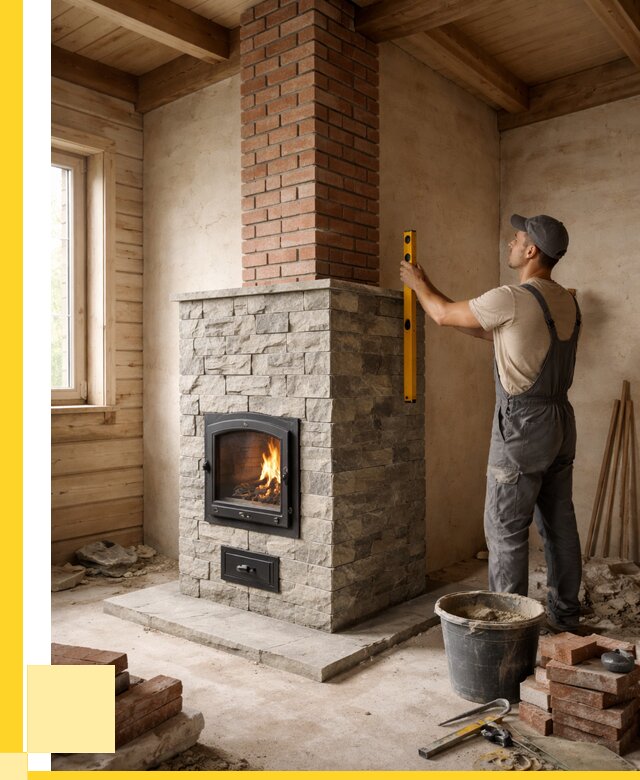 Печи и дымоходы под ключ в Комсомольске-на-Амуре от 45918 р., ЭриданКмс