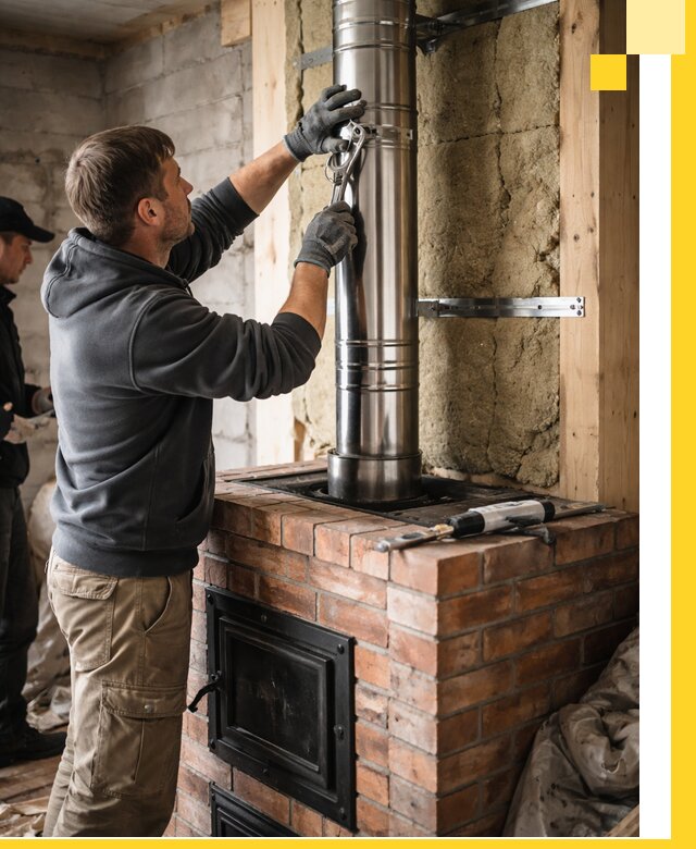 Изготовление и монтаж печей и дымоходов под ключ в Комсомольске-на-Амуре