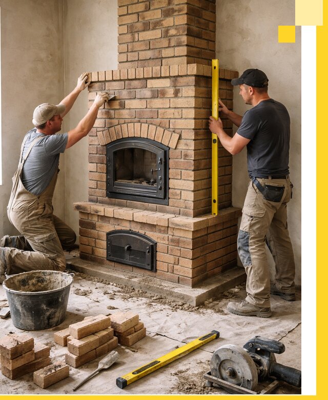 Продажа и установка печей и каминов для дома под ключ в Комсомольске-на-Амуре