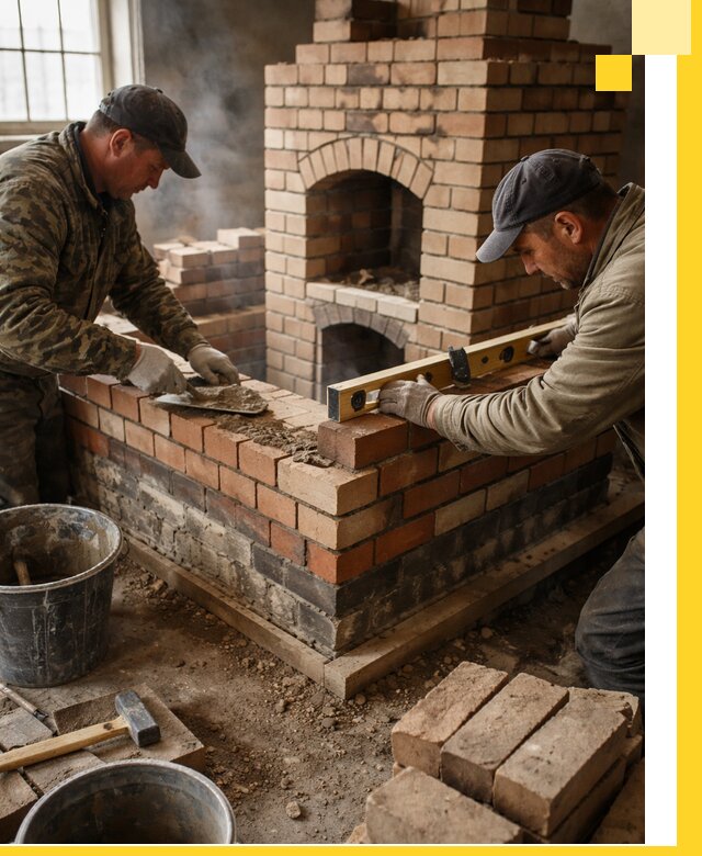 Изготовление и монтаж печей и каминов из кирпича в Комсомольске-на-Амуре