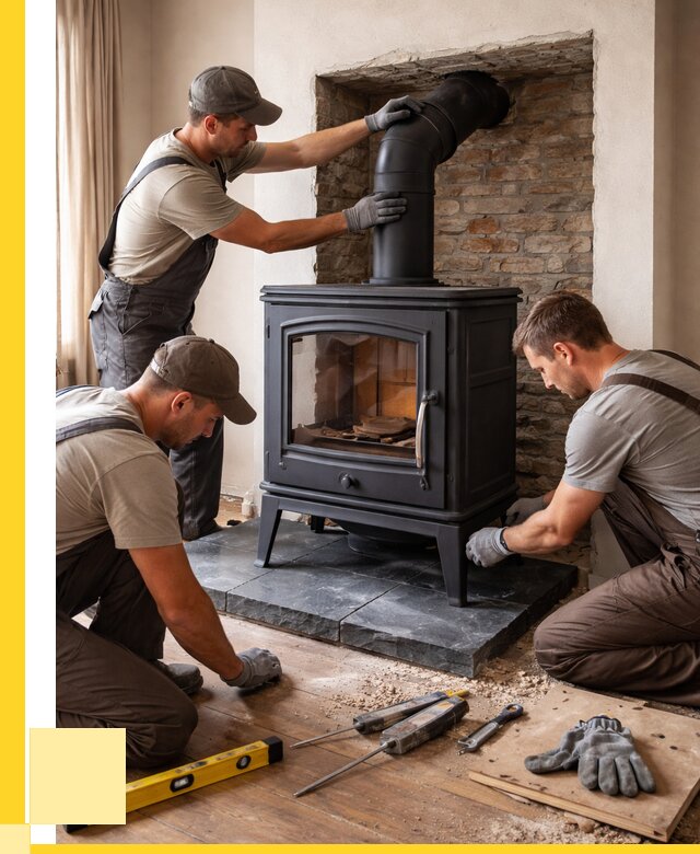 Монтаж печи камина в частном доме в Комсомольске-на-Амуре от 25510 р. | ЭриданКмс