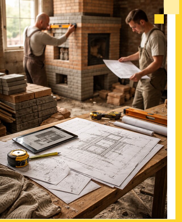 Проекты печей и каминов с индивидуальным дизайном в Комсомольске-на-Амуре