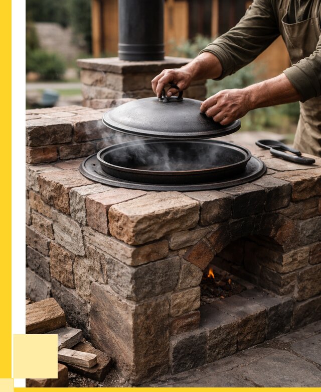 Печи для казана в Комсомольске-на-Амуре по цене от 18367 р. | ЭриданКмс