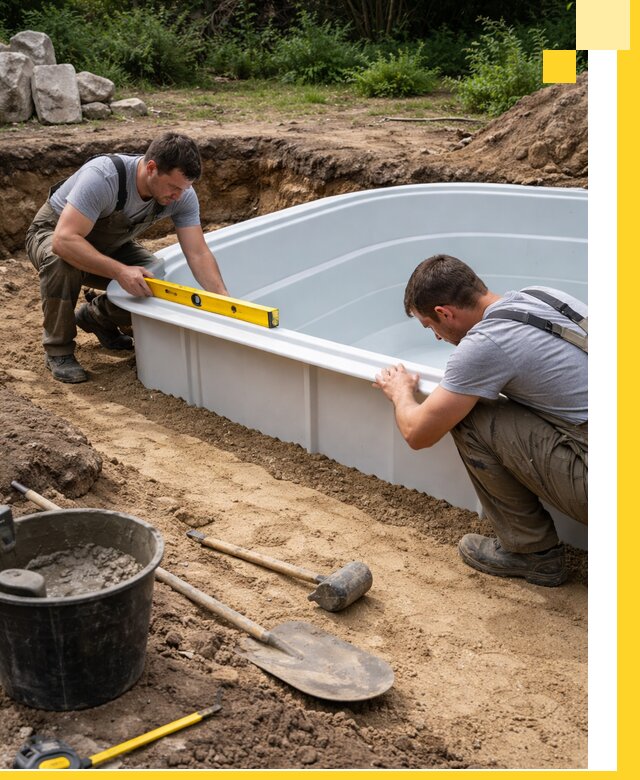 Производство и установка пластиковых бассейнов в Комсомольске-на-Амуре под ключ