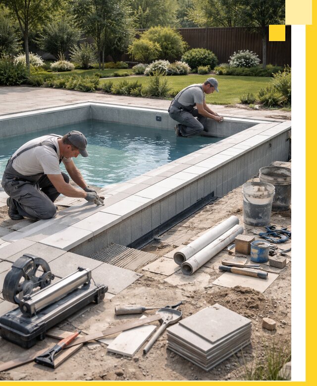 Строительство открытых бассейнов под ключ в Комсомольске-на-Амуре профессионально