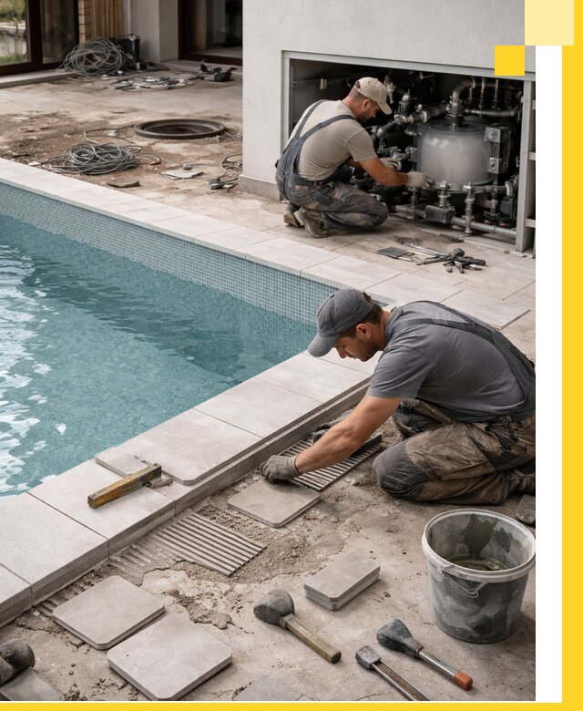 Строительство и монтаж бассейнов в коттедже в Комсомольске-на-Амуре