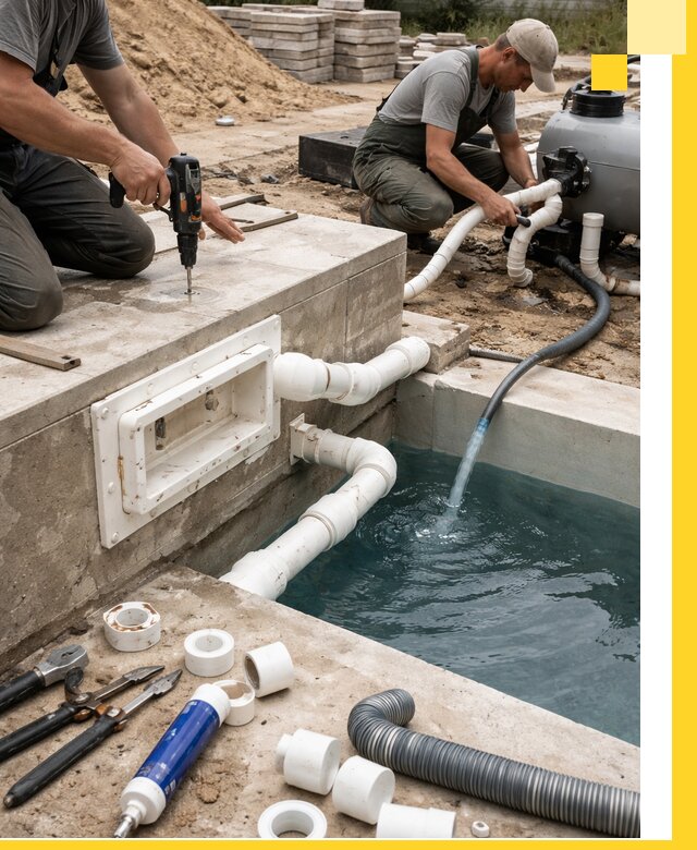 Строительство скиммерных бассейнов под ключ в Комсомольске-на-Амуре