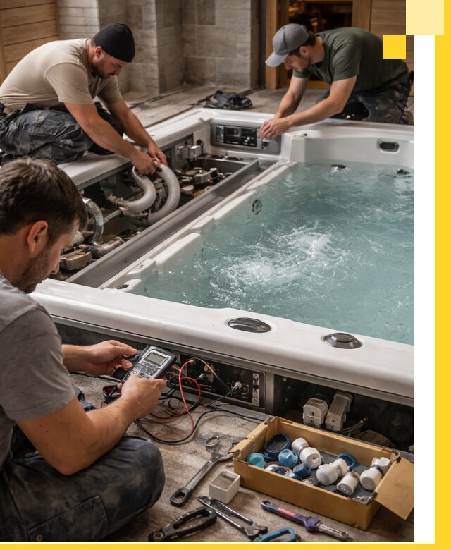 Гидромассажные бассейны под ключ в Комсомольске-на-Амуре, дизайн и монтаж