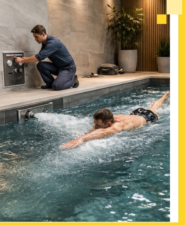 Проектирование и монтаж бассейнов с противотоком в Комсомольске-на-Амуре