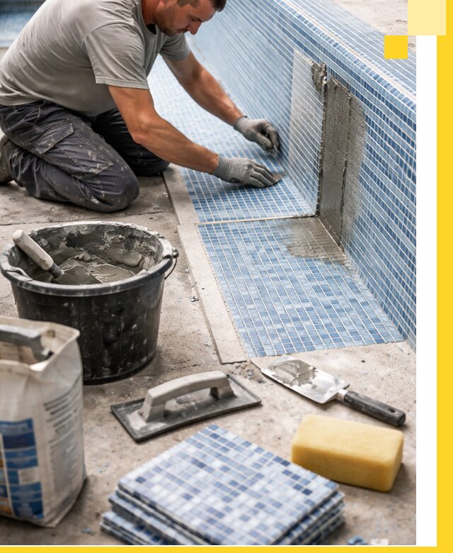 Укладка и ремонт мозаики для бассейнов под ключ в Комсомольске-на-Амуре