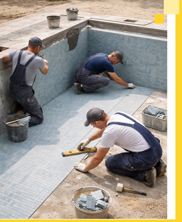 Укладка и установка плитки для бассейнов под ключ в Комсомольске-на-Амуре