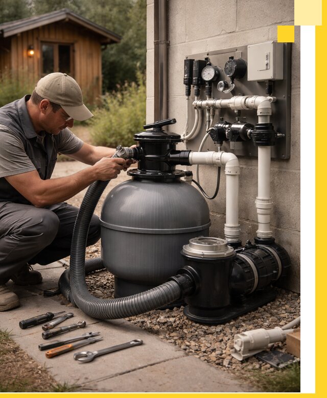 Продажа и монтаж фильтров и насосов для бассейнов в Комсомольске-на-Амуре