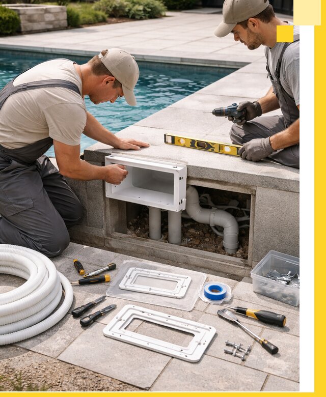 Поставка и установка скиммеров для бассейнов в Комсомольске-на-Амуре