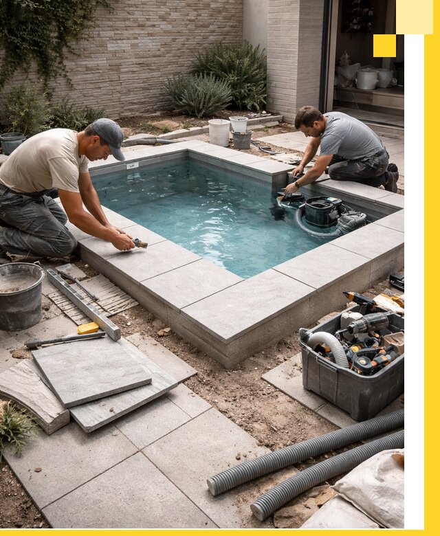 Мини бассейны под ключ в Комсомольске-на-Амуре, дизайн и установка