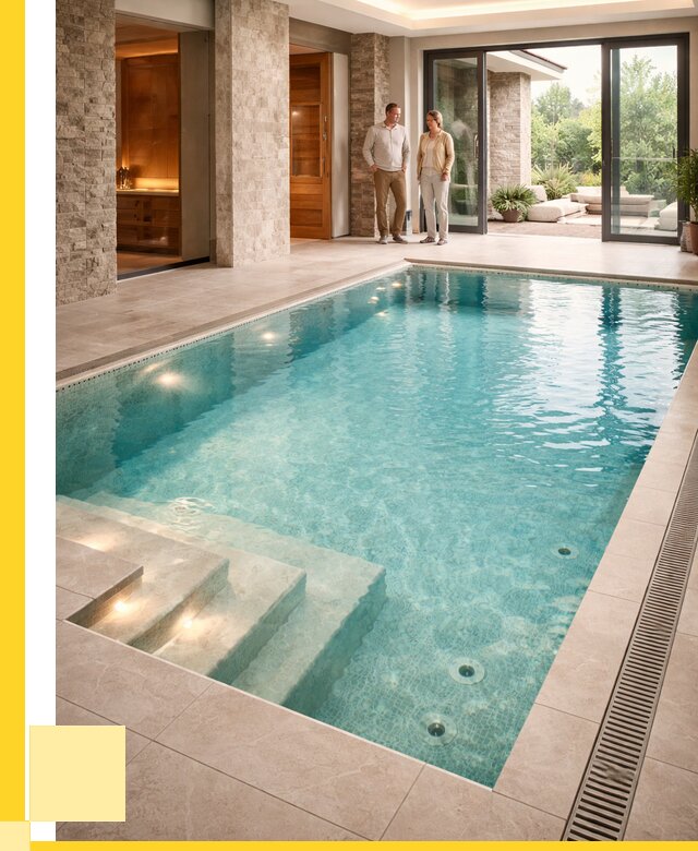 Бассейн во дворе в Комсомольске-на-Амуре: проект, отделка от 1224480 р. | ЭриданКмс