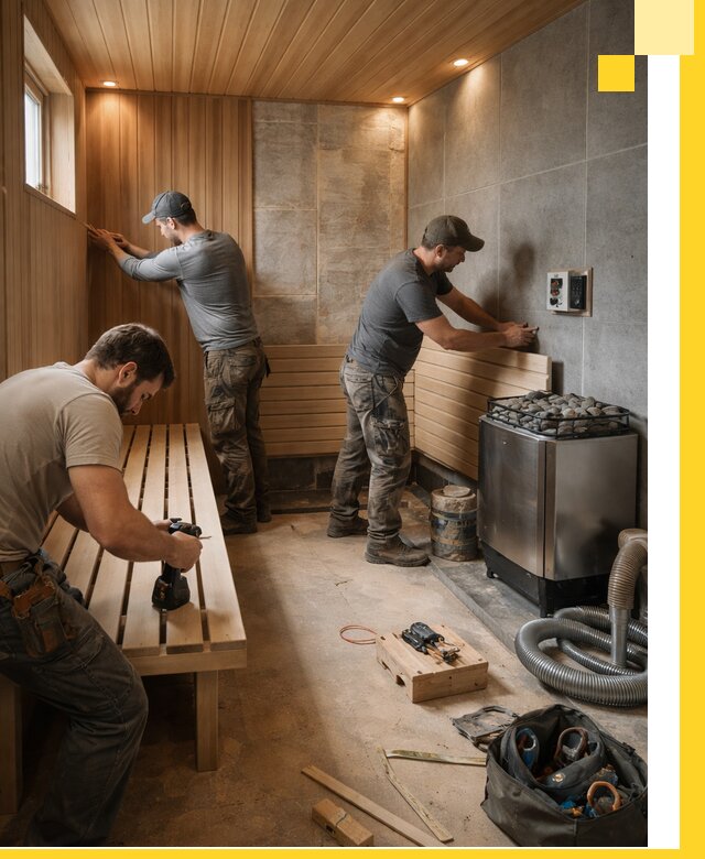 Сауны под ключ в Комсомольске-на-Амуре, проектирование, строительство, отделка