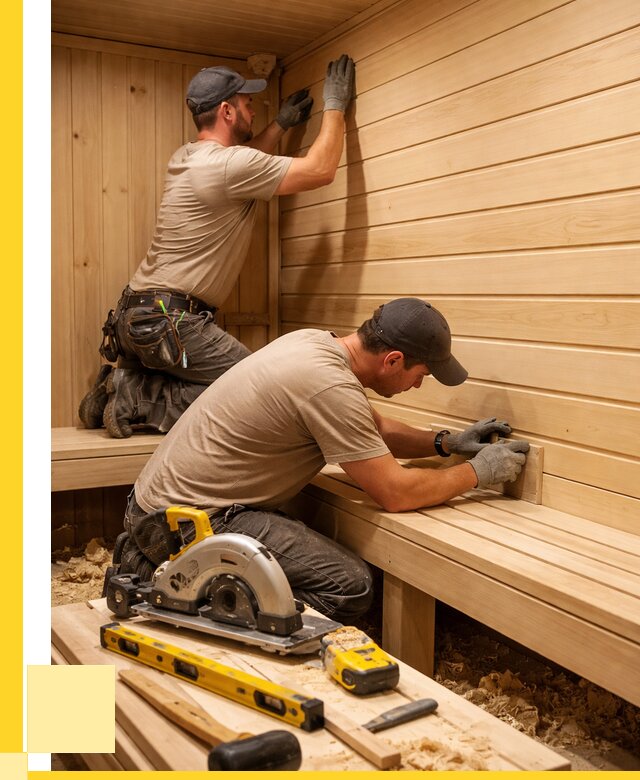 Обшивка саун вагонкой в Комсомольске-на-Амуре от 2551 р. | ЭриданКмс