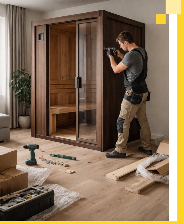 Установка и производство мини саун под ключ в Комсомольске-на-Амуре