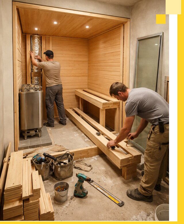 Проектирование и установка домашних саун под ключ в Комсомольске-на-Амуре