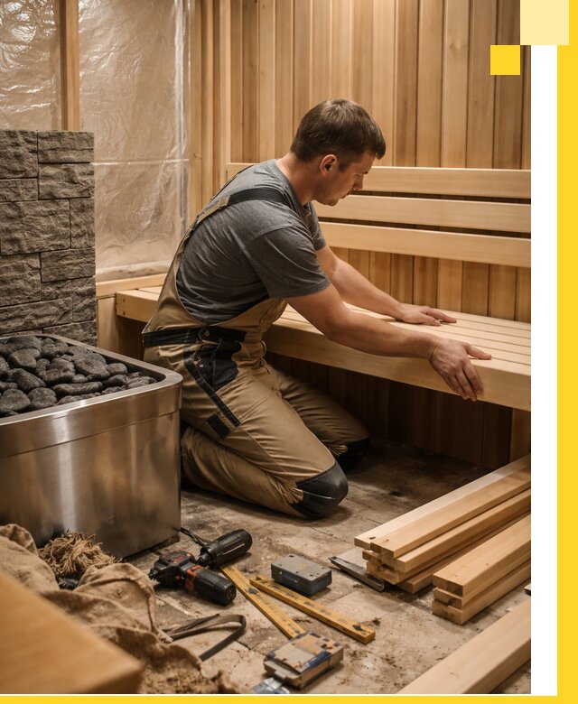 Сауны для дома под ключ с проектированием и монтажом в Комсомольске-на-Амуре