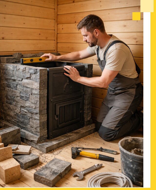 Производство и установка печей для саун под ключ в Комсомольске-на-Амуре