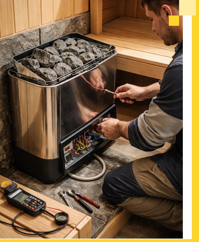 Продажа и установка электрокаменок для саун в Комсомольске-на-Амуре