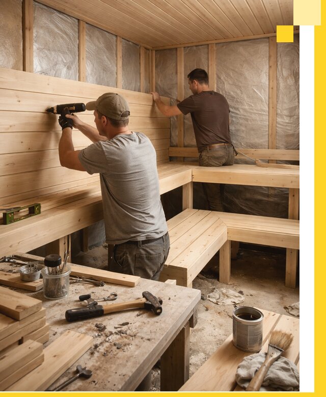 Профессиональная отделка бань и саун под ключ в Комсомольске-на-Амуре