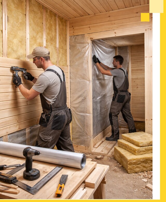 Бани под ключ в Комсомольске-на-Амуре с проектом и полным монтажом