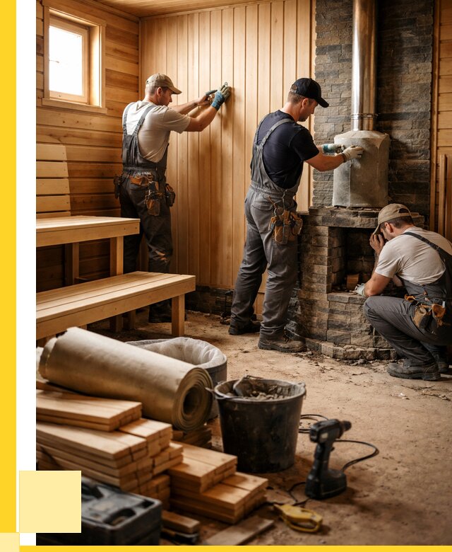 Ремонт бань под ключ в Комсомольске-на-Амуре от 45918 р. | ЭриданКмс