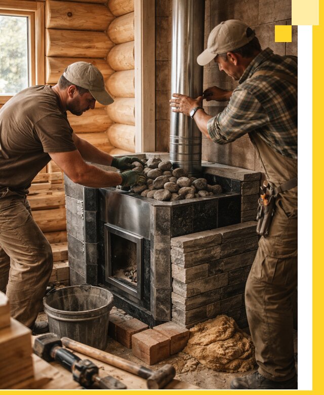 Строительство и отделка русских бань под ключ в Комсомольске-на-Амуре