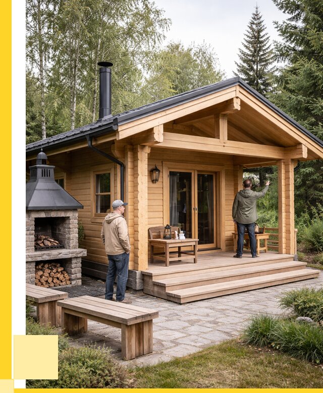 Деревянные бани под ключ в Комсомольске-на-Амуре от 459180 р. | ЭриданКмс