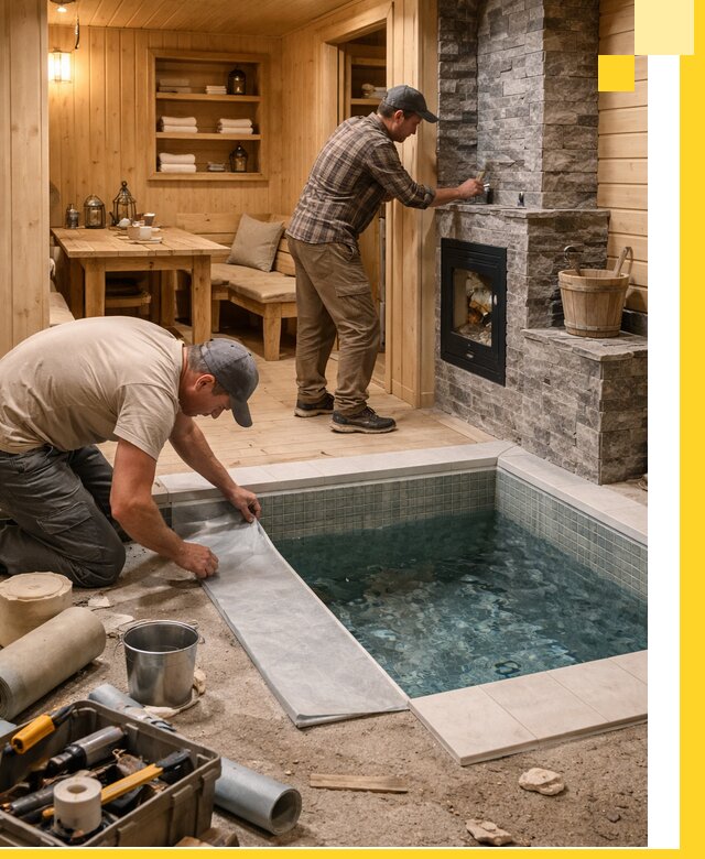 Строительство бань с комнатой отдыха под ключ в Комсомольске-на-Амуре