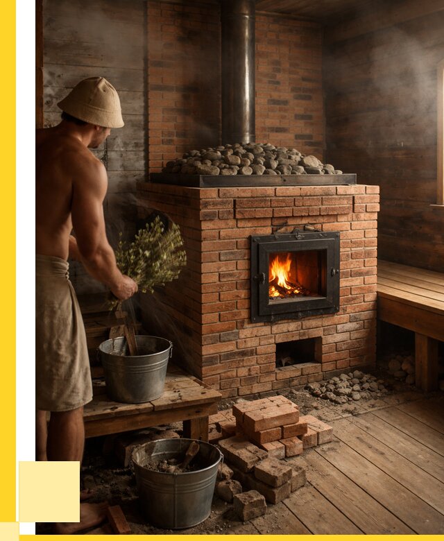 Кирпичные банные печи в Комсомольске-на-Амуре от 91836 р. | ЭриданКмс