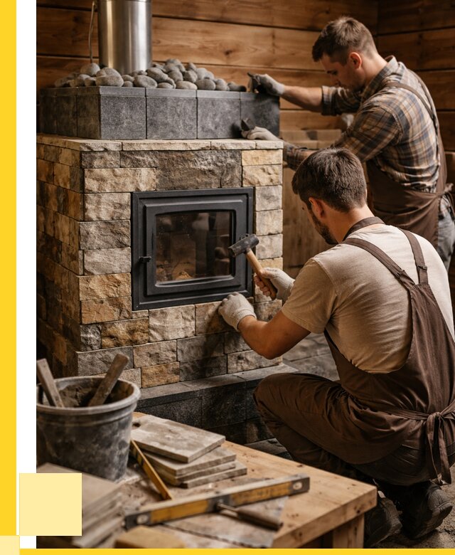 Облицовка банной печи в Комсомольске-на-Амуре от 15306 р. | ЭриданКмс