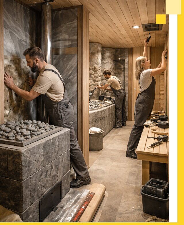Строительство бань и SPA процедур в Комсомольске-на-Амуре под ключ и отделкой