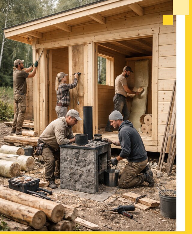 Купить баню под ключ в Комсомольске-на-Амуре строительство монтаж отделка